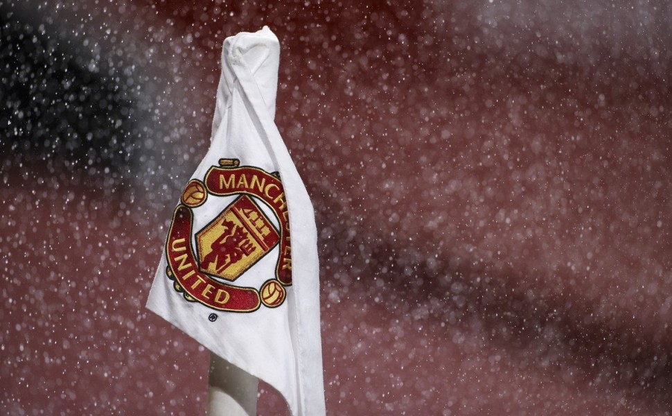 epa08879762 The logo of Manchester United on a corner flag prior to the English Premier League soccer match between Manchester United and Manchester City in Manchester, Britain, 12 December 2020.  EPA/Phil Noble / POOL EDITORIAL USE ONLY. No use with unau