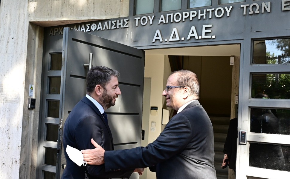 Συνάντηση Νίκου Ανδρουλάκη με Χρήστο Ράμμο/φωτό eurokinissi