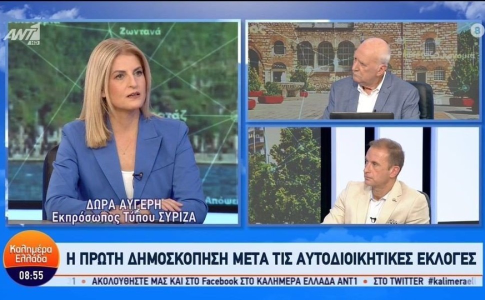 Η Δώρα Αυγέρη στην εκπομπή «Καλημέρα Ελλάδα»/screenshot