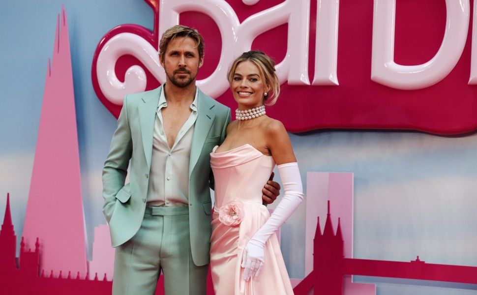 Ryan Gosling και Margot Robbie στην πρεμιέρα της ταινίας Barbie / Φωτογραφία ΑΠΕ - EPA