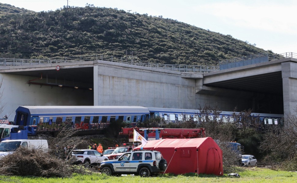 ΕΡΓΑΣΙΕΣ ΑΠΟ ΤΑ ΣΥΝΕΡΓΕΙΑ ΕΡΕΥΝΑΣ ΚΑΙ ΔΙΑΣΩΣΗΣ ΣΤΟΝ ΤΟΠΟ ΤΗΣ ΠΟΛΥΝΕΚΡΗΣ ΣΙΔΗΡΟΔΡΟΜΙΚΗΣ ΤΡΑΓΩΔΙΑΣ ΣΤΑ ΤΕΜΠΗ (ΛΕΩΝΙΔΑΣ ΤΖΕΚΑΣ / EUROKINISSI)