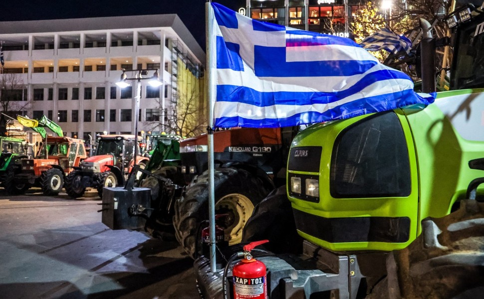 Αγρότες - Αγροτικές κινητοποιήσεις - Λάρισα / eurokinissi