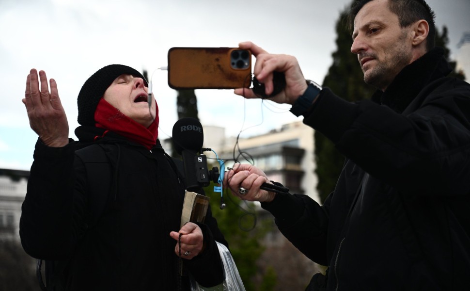 Συγκέντρωση διαμαρτυρίας κατά του γάμου των ομόφυλων ζευγαριών στο Σύνταγμα / Eurokinissi