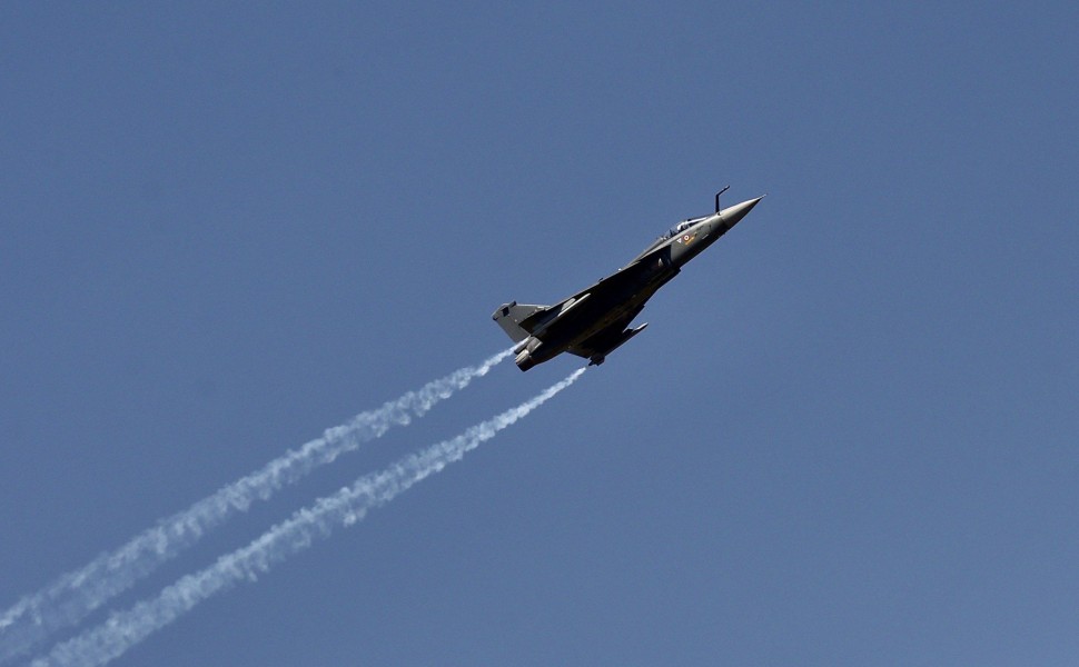 Το μαχητικό Tejas (φωτο αρχείου: ΑΠΕ-ΜΠΕ/EPA/JAGADEESH NV)