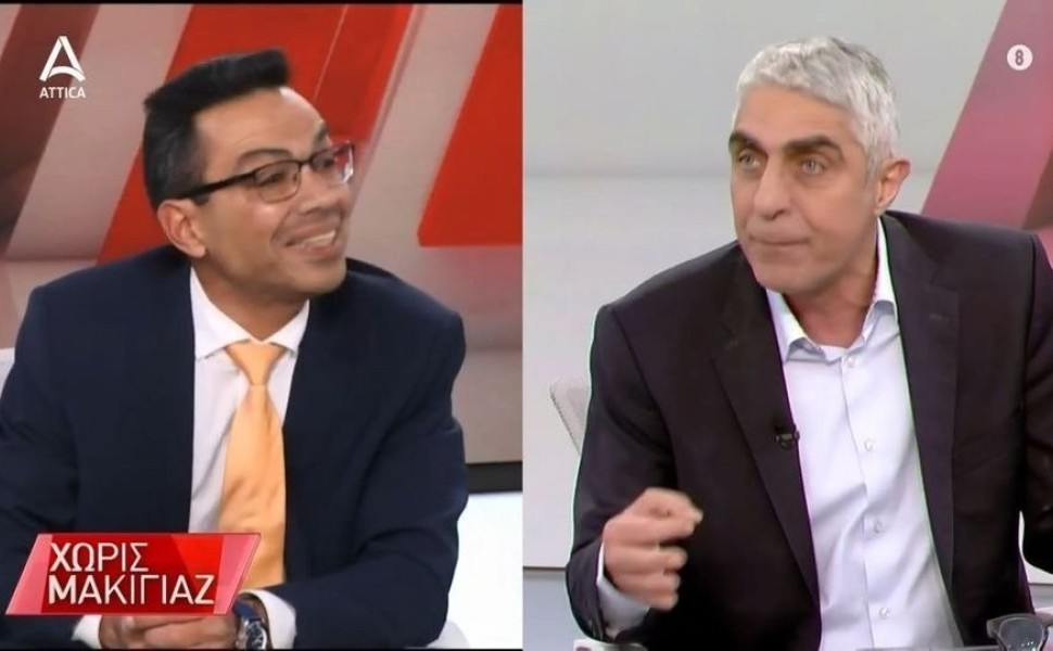 Χαμός στον «αέρα» του Attica TV ανάμεσα σε Σωτήρη Σέρμπο και Γιώργο Τσίπρα