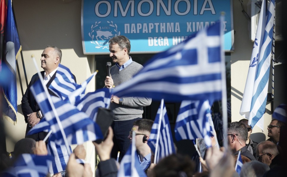 Από την επίσκεψη του Κυριάκου Μητσοτάκη στη Χειμάρρα το 2022/ Γραφείο Τύπου Πρωθυπουργού