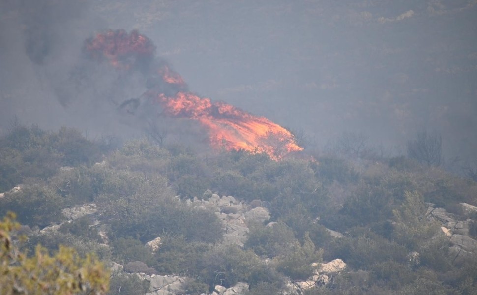 Φωτιά στην Πεντέλη / Credits: Γιάννης Κέμμος / flash.gr