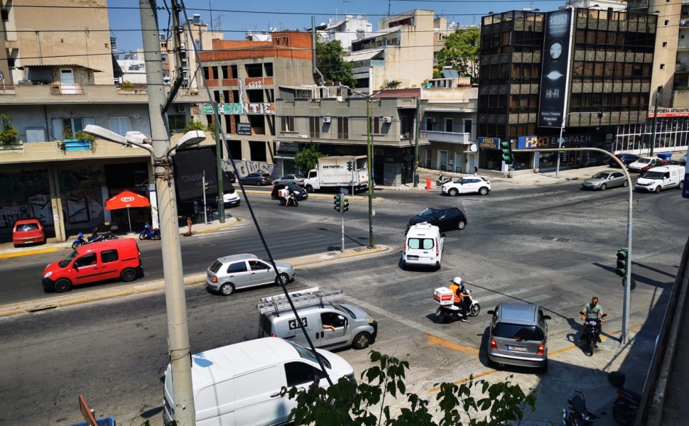 Η διασταύρωση των οδών Ηλία Ηλιού και Φραντζή/Flash.gr