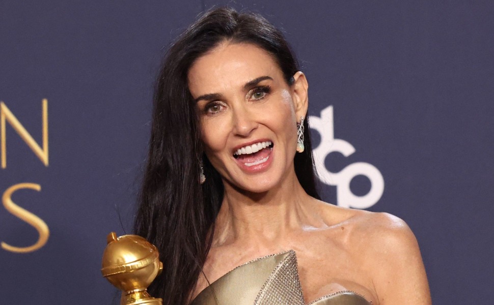 Demi Moore-Golden Globes 2025/REUTERS